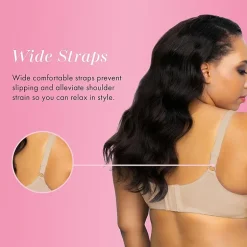 Exquisite Form Fully Full Coverage Unlined Wireless Full Coverage Bra 5100535