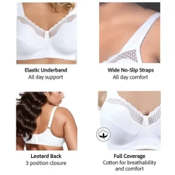 Exquisite Form Fully Full Coverage Unlined Wireless Full Coverage Bra 5100535