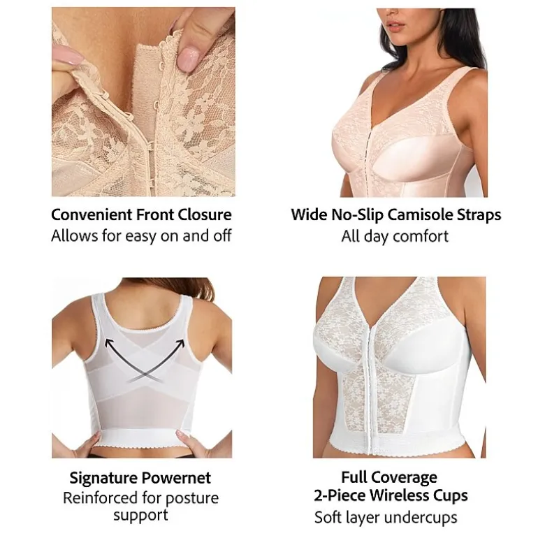 Exquisite Form Fully Full Coverage Longline Unlined Full Coverage Bra 5107565