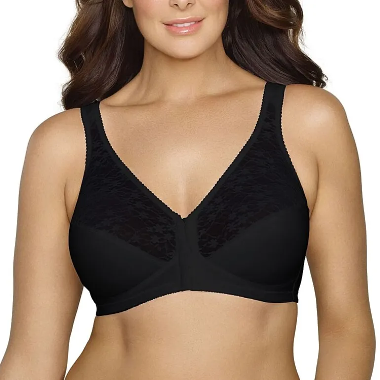 Exquisite Form® Women's FULLY Lace Wireless Back & Posture Support Bra with Front Closure-5100565
