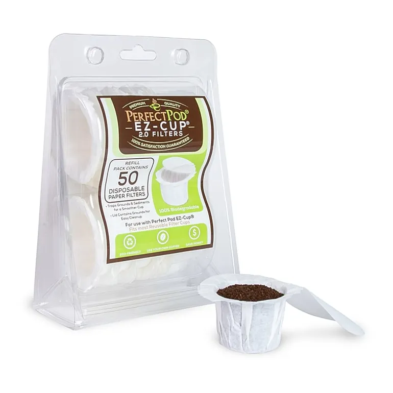 EZ Cup Disposable Paper Coffee Filters 50 Ct