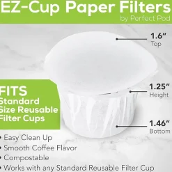 EZ Cup Reusable K Cup Starter Kit With 175 Disposable Filters