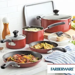 Farberware Cookstart DiamondMax Aluminum 15-pc. Cookware Set