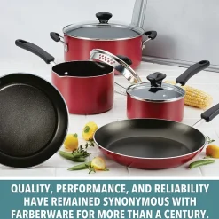 Farberware Cookstart DiamondMax Aluminum 15-pc. Cookware Set