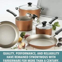 Farberware Cookstart DiamondMax Aluminum 15-pc. Cookware Set