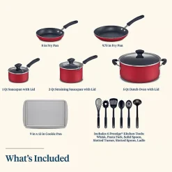 Farberware Cookstart DiamondMax Aluminum 15-pc. Cookware Set