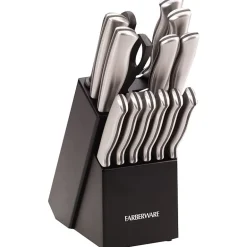 Farberware Stainless Steel 15-pc. Knife Block Set
