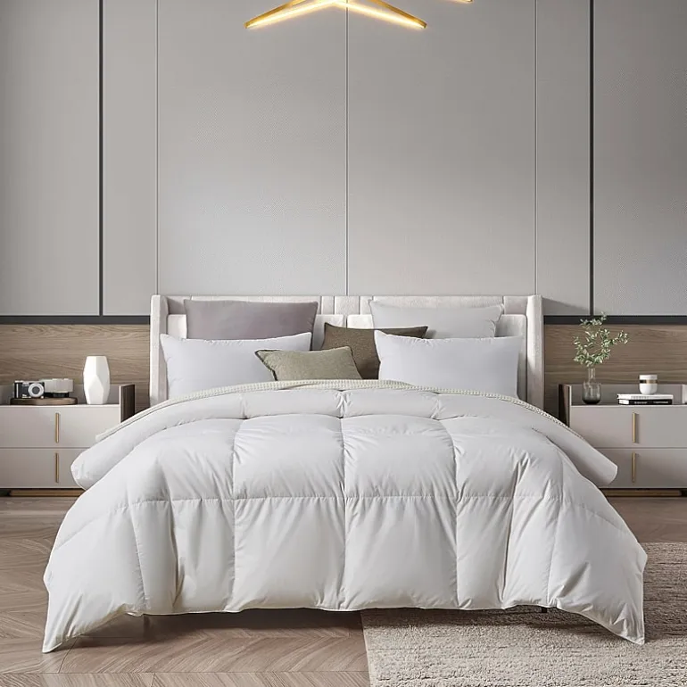 Farm To Home Organic Blended Cotton 600 Fill Power White Down Comforter