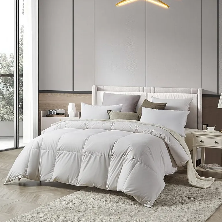 Farm To Home Organic Blended Cotton 600 Fill Power White Down Comforter
