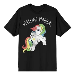 Feeling Magical Tee Womens Juniors Crew Neck Short Sleeve Loose Fit My Little Pony Nickelodeon Graphic T-Shirt