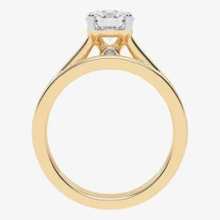 (F-G /Vs2-Si1) Womens 2 1/2 CT. T.W. Lab Grown White Diamond 10K Gold Round Side Stone Bridal Set