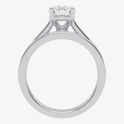 (F-G /Vs2-Si1) Womens 2 1/2 CT. T.W. Lab Grown White Diamond 10K Gold Round Side Stone Bridal Set