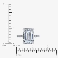 (F-G /Vs2-Si1) Womens 10 1/2 Ct. T.W. Lab Grown White Diamond 14K Gold Side Stone Engagement Ring