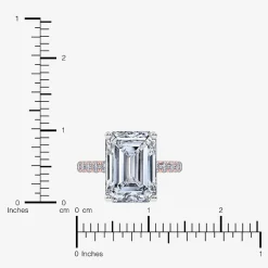 (F-G /Vs2-Si1) Womens 10 1/2 Ct. T.W. Lab Grown White Diamond 14K Gold Side Stone Engagement Ring