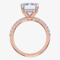 (F-G /Vs2-Si1) Womens 10 1/2 Ct. T.W. Lab Grown White Diamond 14K Gold Side Stone Engagement Ring