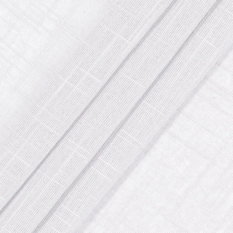 Fieldcrest Arden Solid Cotton Grommet Top Sheer Single Curtain Panel