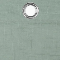 Fieldcrest Arden Solid Cotton Grommet Top Sheer Single Curtain Panel