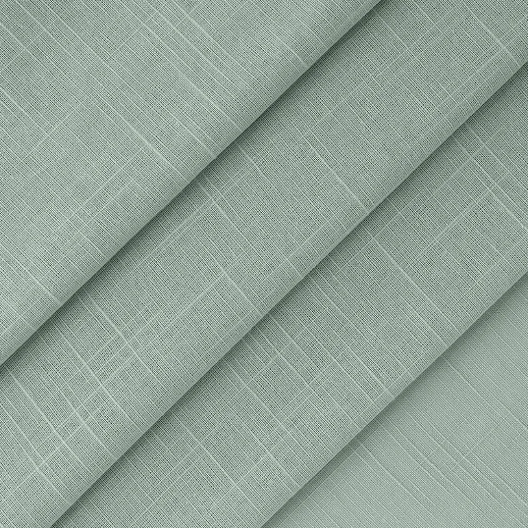 Fieldcrest Arden Solid Cotton Grommet Top Sheer Single Curtain Panel