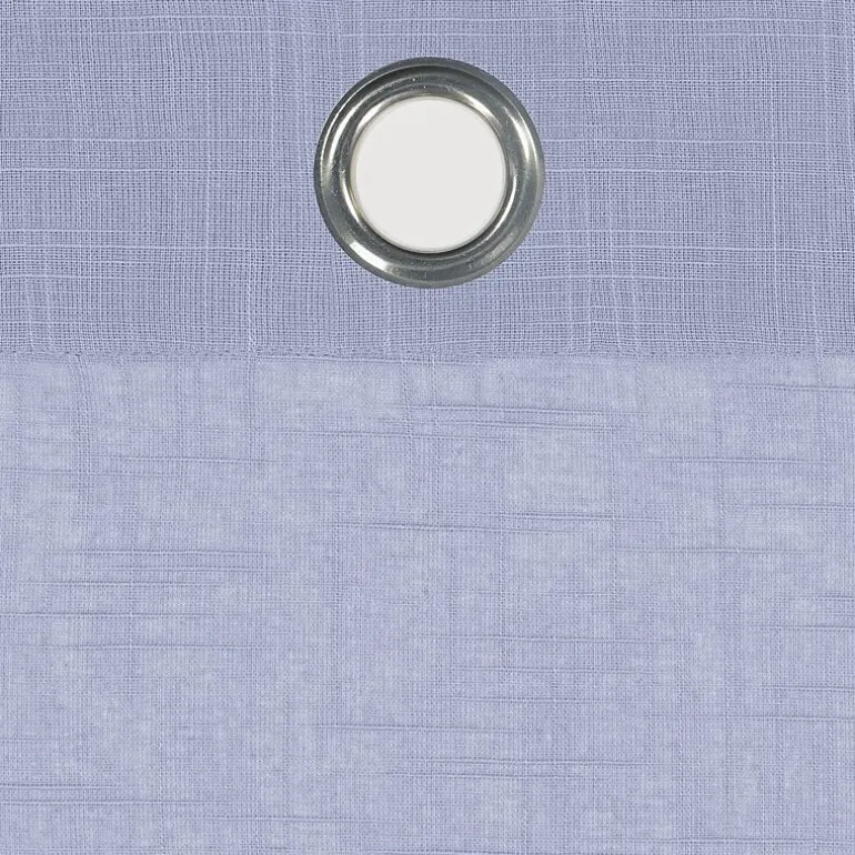 Fieldcrest Arden Solid Cotton Grommet Top Sheer Single Curtain Panel