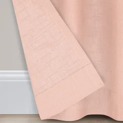 Fieldcrest Arden Solid Cotton Grommet Top Sheer Single Curtain Panel