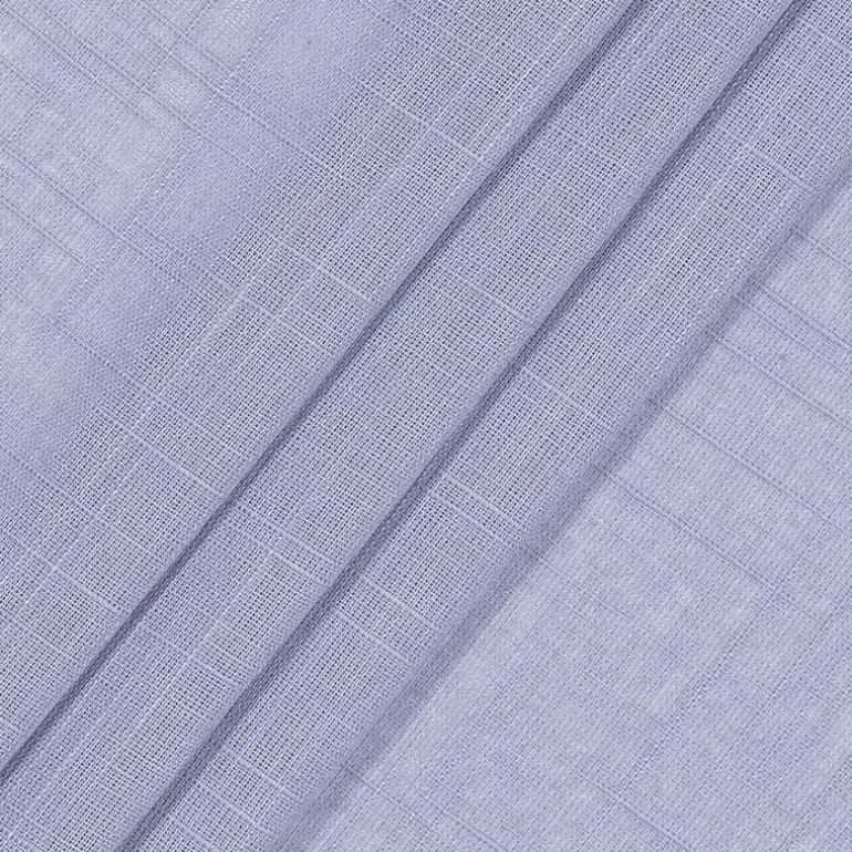 Fieldcrest Arden Solid Cotton Grommet Top Sheer Single Curtain Panel