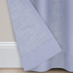 Fieldcrest Arden Solid Cotton Grommet Top Sheer Single Curtain Panel