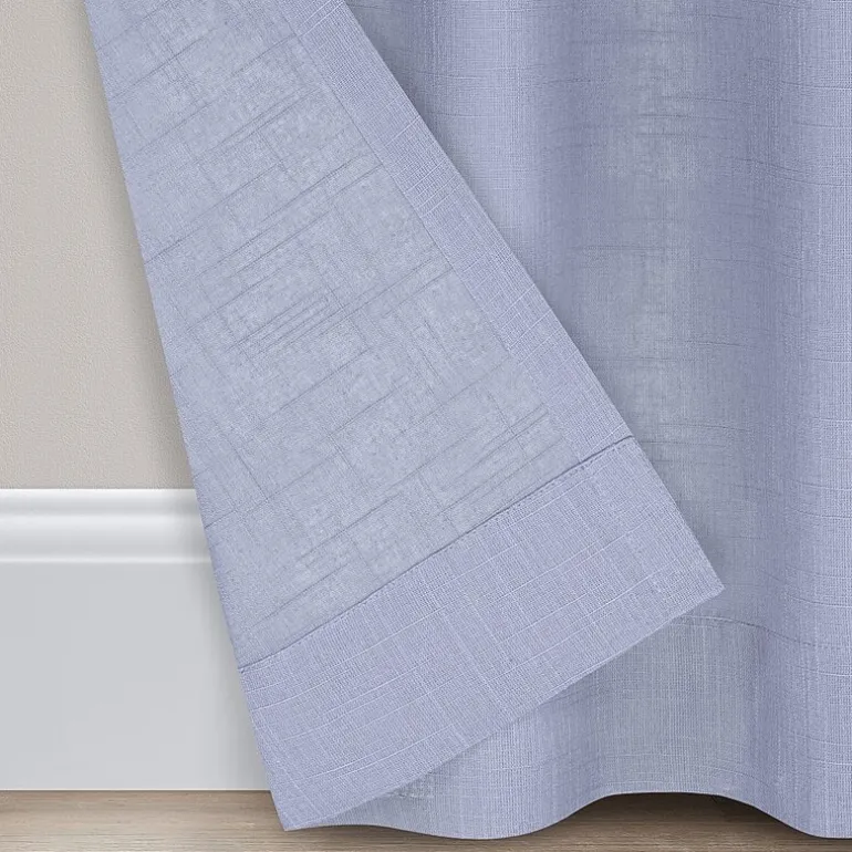 Fieldcrest Arden Solid Cotton Grommet Top Sheer Single Curtain Panel