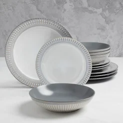 Fieldcrest Cambria 12-pc. Stoneware Dinnerware Set