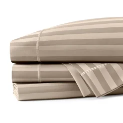 Fieldcrest Classic Stripe 400tc Cotton Sheet Set