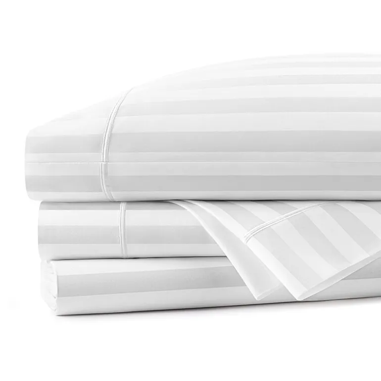 Fieldcrest Classic Stripe 400tc Cotton Sheet Set