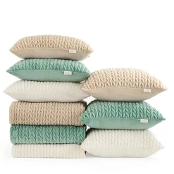 Fieldcrest Faux Mink 20x20 Square Throw Pillow