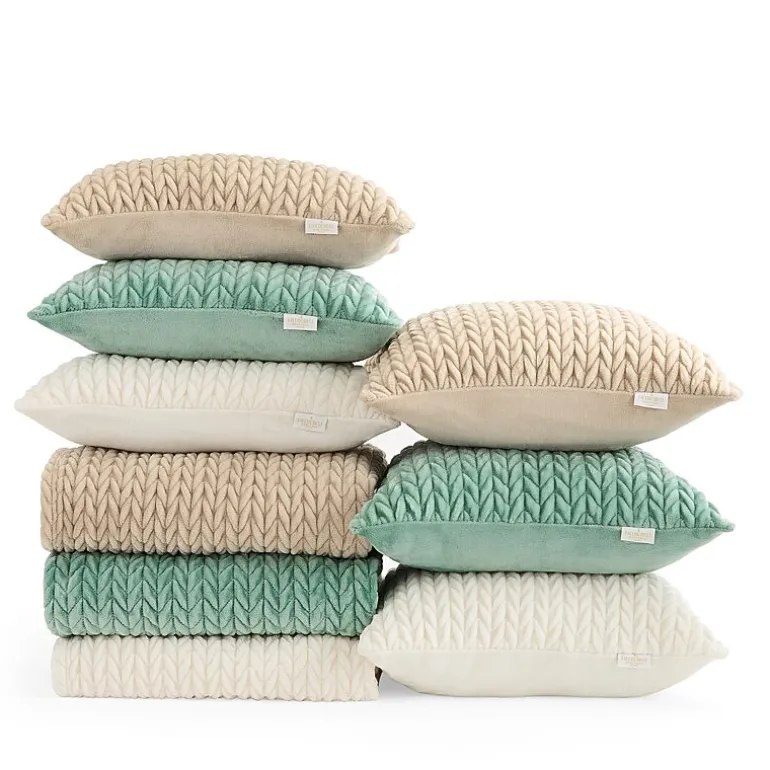 Fieldcrest Faux Mink 20x20 Square Throw Pillow
