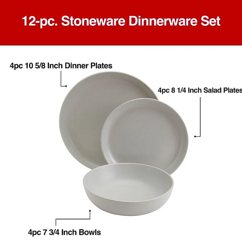 Fieldcrest Legacy Denim 12-pc. Stoneware Dinnerware Set