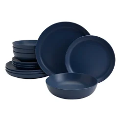 Fieldcrest Legacy Denim 12-pc. Stoneware Dinnerware Set