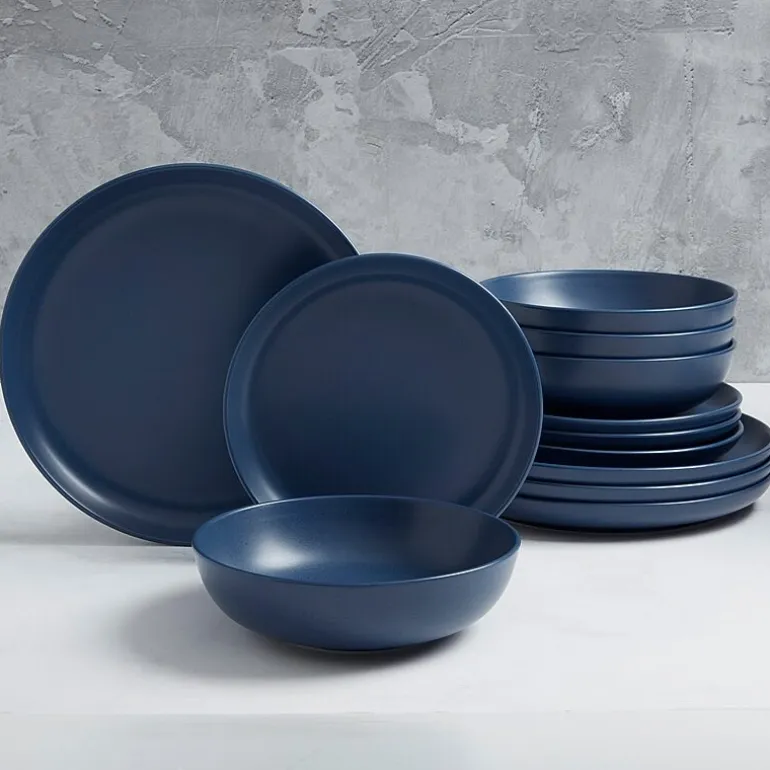 Fieldcrest Legacy Denim 12-pc. Stoneware Dinnerware Set