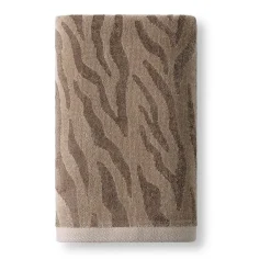 Fieldcrest Oversized Zebra Textured Bath Towel