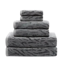 Fieldcrest Oversized Zebra Textured Bath Towel