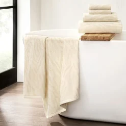 Fieldcrest Oversized Zebra Textured Bath Towel