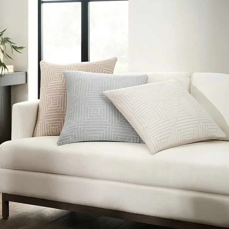 Fieldcrest Woven Geo Square Throw Pillow
