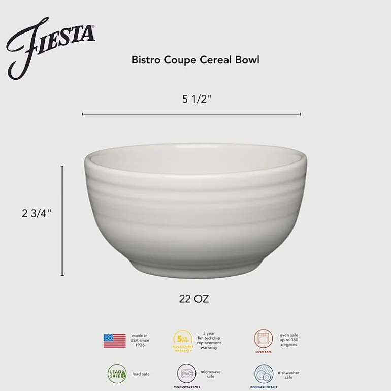 Fiesta Bistro Coupe Ceramic Cereal Bowl