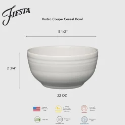 Fiesta Bistro Coupe Ceramic Cereal Bowl