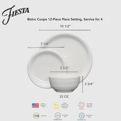 Fiesta Bistro Coupe 12-pc. Dinnerware Set