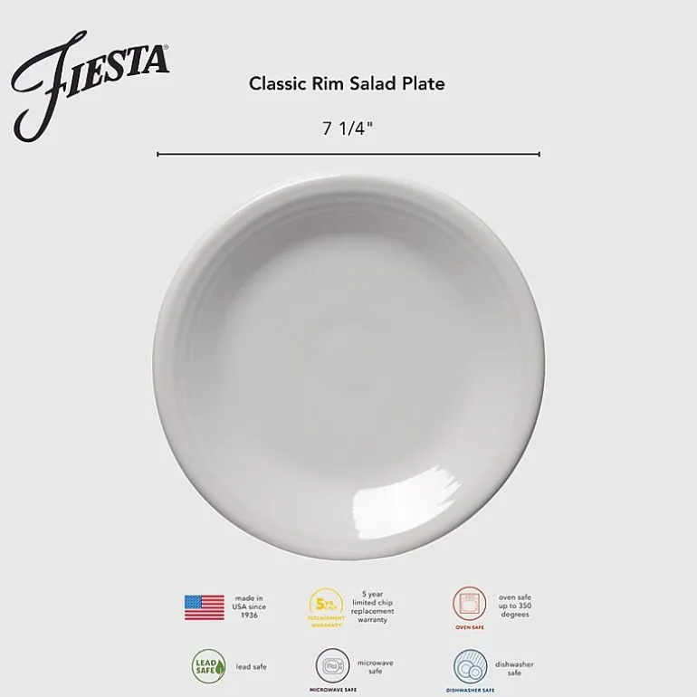 Fiesta Classic Rim Ceramic Salad Plate