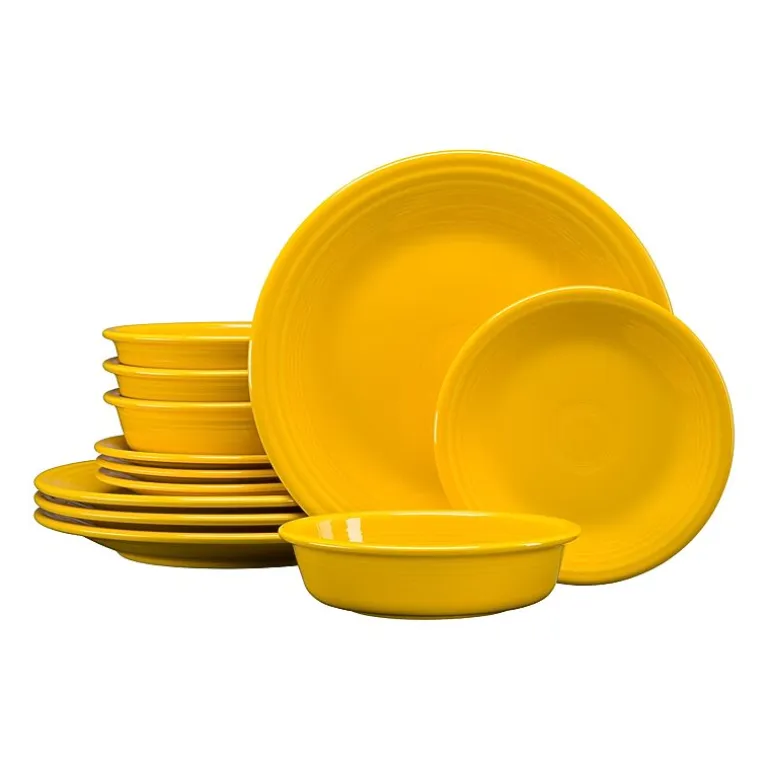Fiesta Classic Rim 12-pc. Dinnerware Set
