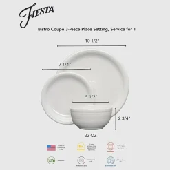 Fiesta Classic Rim 3-pc. Place Setting