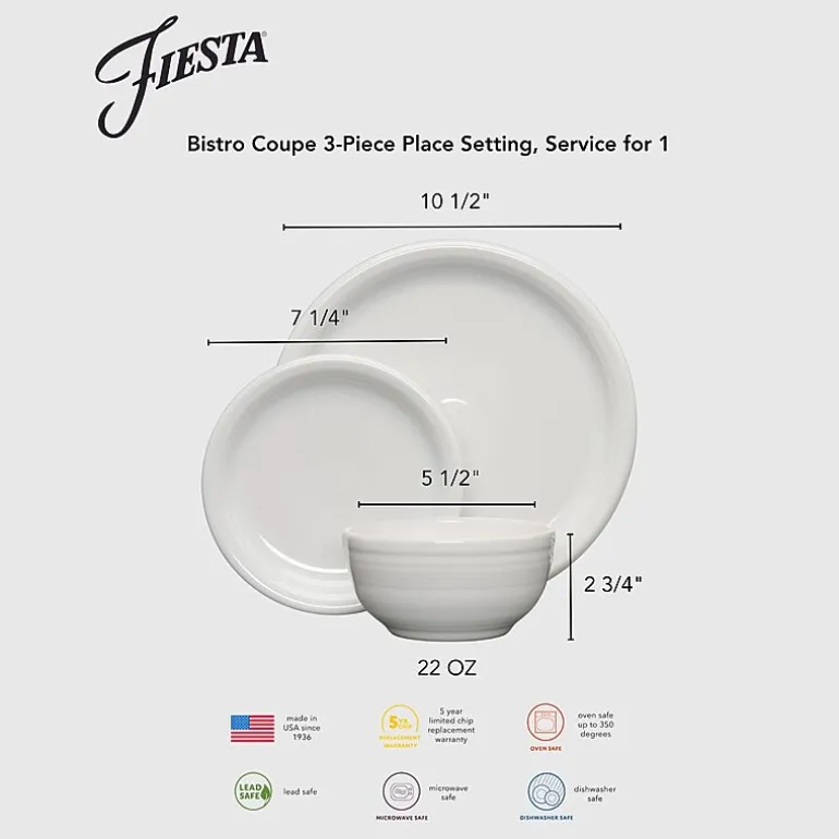 Fiesta Classic Rim 3-pc. Place Setting