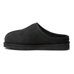 Fireside by Dearfoam’s Men's Grafton Genuine Shearling Clog With Taping Slippers