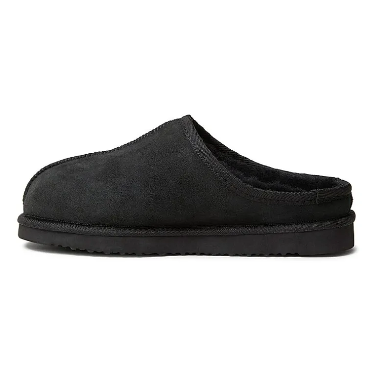 Fireside by Dearfoam’s Men's Grafton Genuine Shearling Clog With Taping Slippers