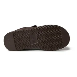 Fireside by Dearfoam’s Men's Grafton Genuine Shearling Clog With Taping Slippers
