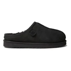 Fireside by Dearfoam’s Men's Grafton Genuine Shearling Clog With Taping Slippers